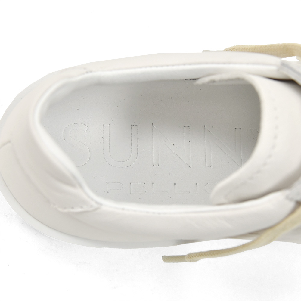 ペリーコサニーPELLICOSUNNYレザースニーカーメンズレースアップシューズM009モデルゴートレザーホワイト白ジャーマントレーナーTRAVISトラヴィスソール国内正規品でらでら公式ブランド