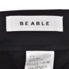 ビーエイブルBEABLEイージーパンツメンズRICCARDOリッカルドストレッチナイロンブラック黒1プリーツジップフライ国内正規品でらでら公式ブランド