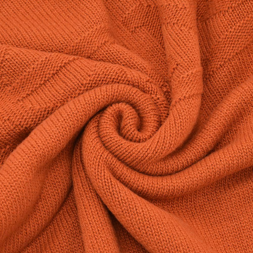 ヘルノHERNOクルーネックニットメンズミドルゲージセーターピュアウール生地テラコッタブランドエンボスロゴレギュラーフィットメタルパーツ国内正規品でらでら公式ブランド