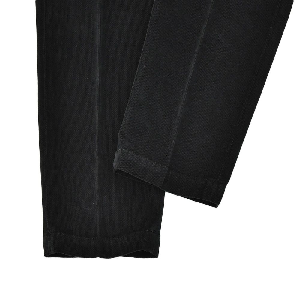 アントレアミENTREAMIS細畝コーデュロイパンツメンズコットンスラックス8188モデルブラック黒スリムテーパードガーメントダイアイコンパッチ国内正規品でらでら公式ブランド