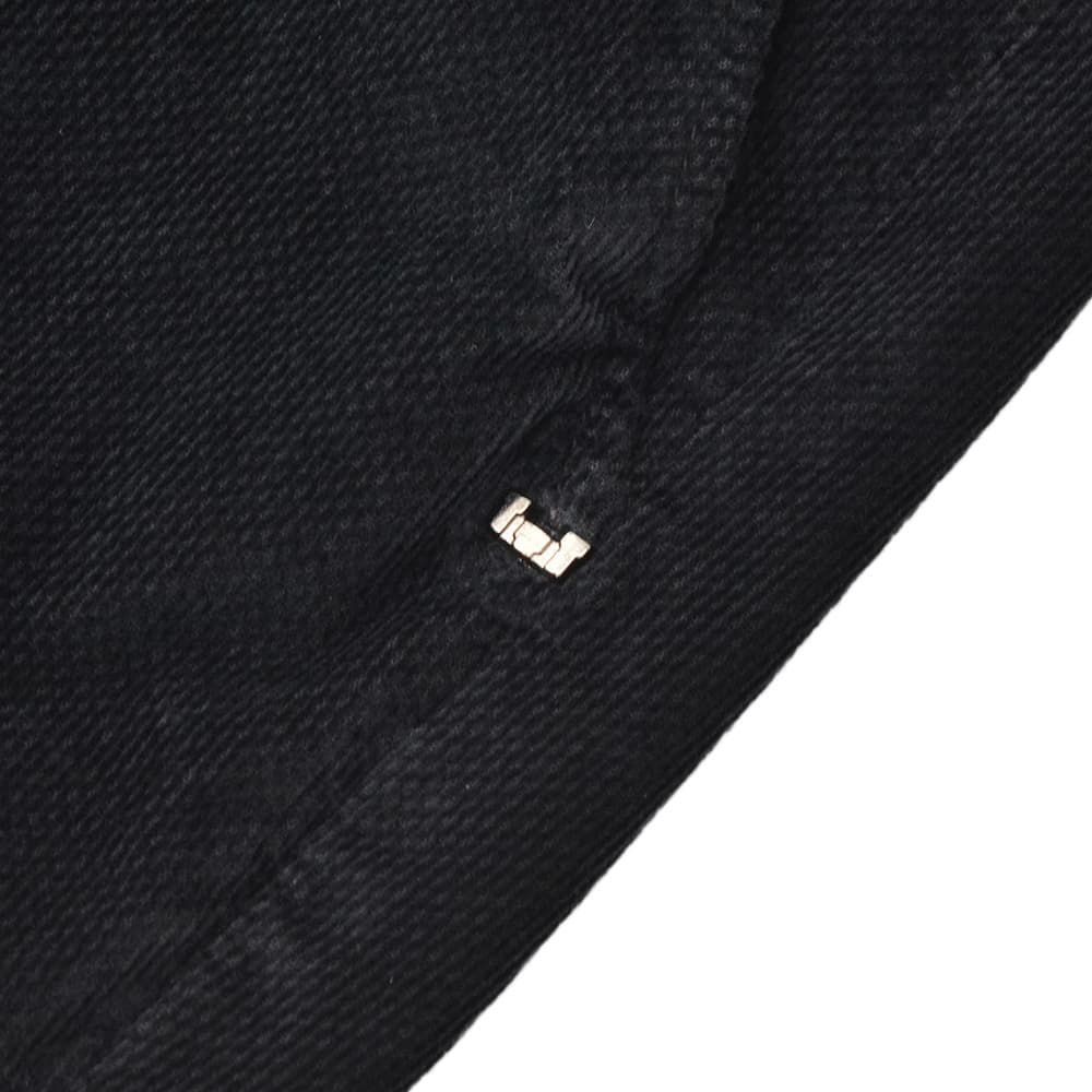 アントレアミENTREAMIS細畝コーデュロイパンツメンズコットンスラックス8188モデルブラック黒スリムテーパードガーメントダイアイコンパッチ国内正規品でらでら公式ブランド