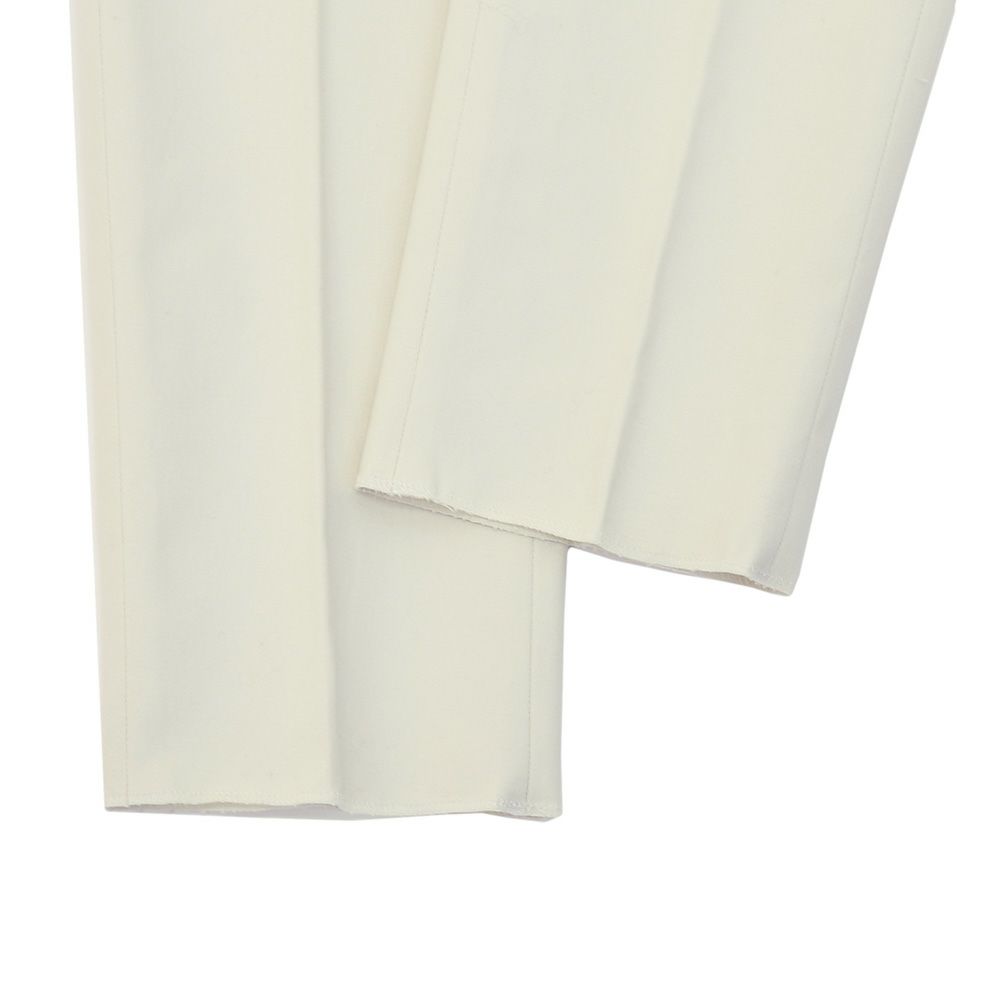 ベルウィッチBERWICHチノスラックスメンズコットンパンツMORELLOモレッロ当店別注オフホワイト白ノープリーツ先染めツイル生地スリムテーパード3点留めフロント国内正規品でらでら公式ブランド