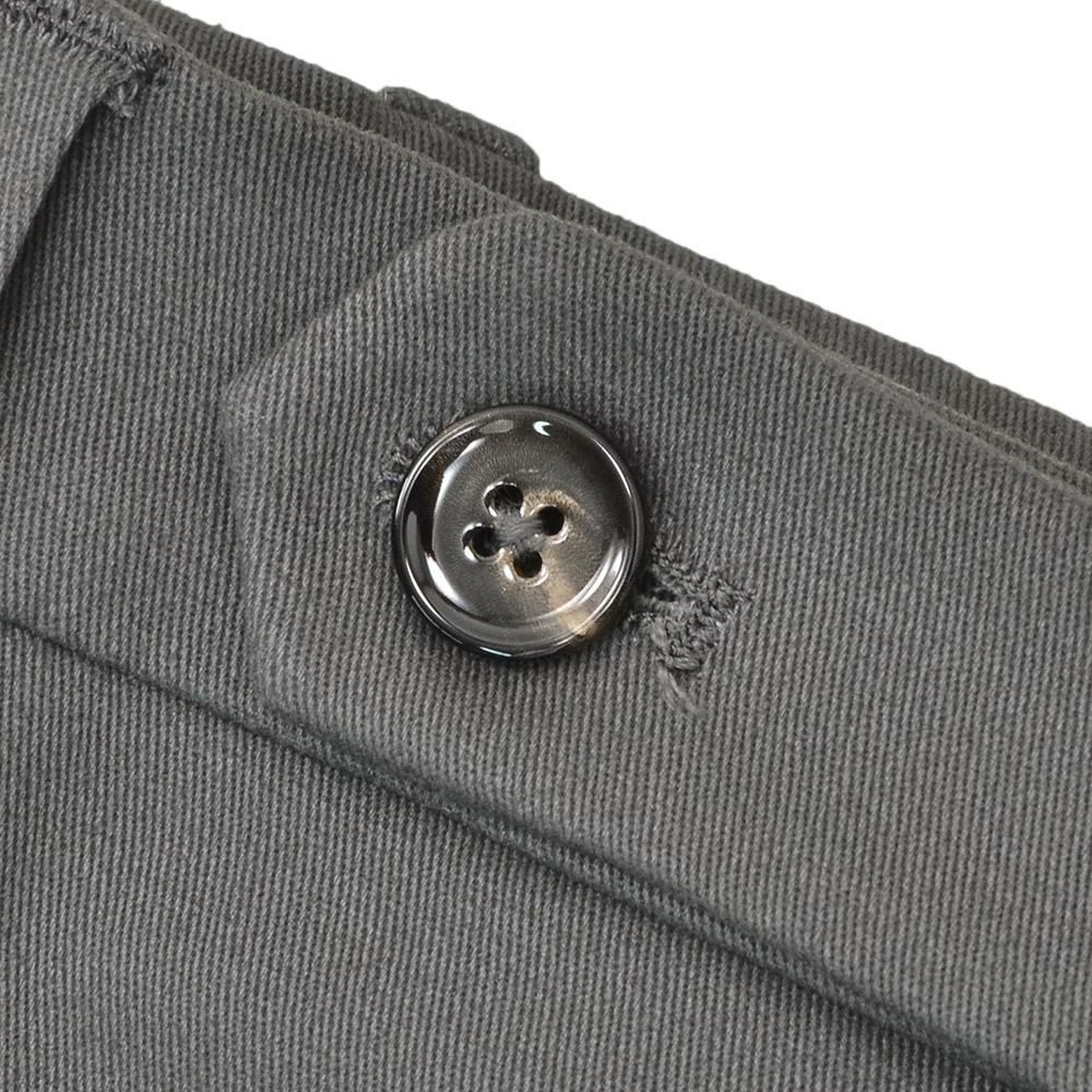 ベルウィッチBERWICHチノスラックスメンズコットンパンツMORELLOモレッロ当店別注グレーノープリーツ先染めツイル生地スリムテーパード3点留めフロント国内正規品でらでら公式ブランド