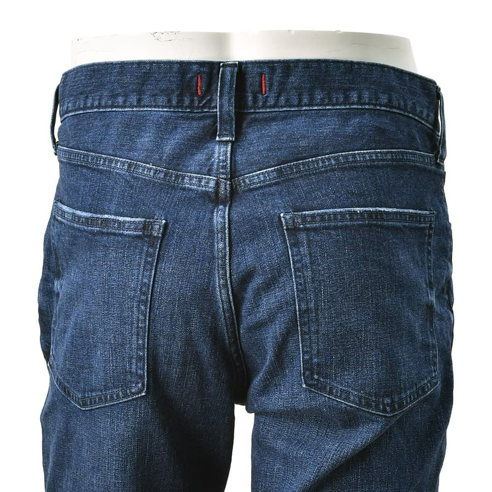 レッドカードトーキョーREDCARDTOKYOデニムパンツメンズストレートジーンズ当店別注モデルRhythmStraightリズムストレートインディゴウォッシュ製品染めオリジナルロゴでらでら公式ブランド