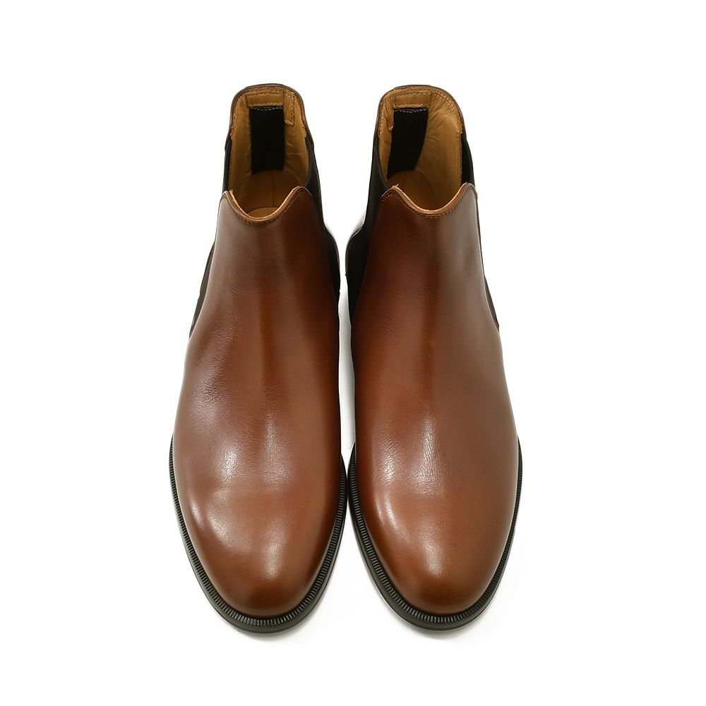 ボードインアンドランジBAUDOIN&LANGEサイドゴアブーツメンズチェルシーブーツWallBootsブラウン茶カーフレザーラバーグリップレザーソール国内正規品でらでら公式ブランド