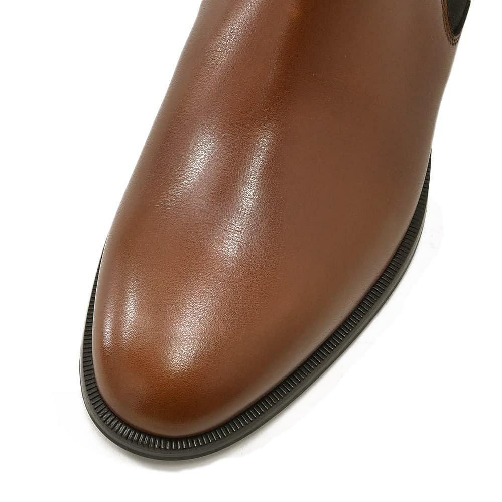 ボードインアンドランジBAUDOIN&LANGEサイドゴアブーツメンズチェルシーブーツWallBootsブラウン茶カーフレザーラバーグリップレザーソール国内正規品でらでら公式ブランド