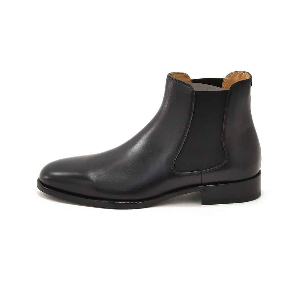 ボードインアンドランジBAUDOIN&LANGEサイドゴアブーツメンズチェルシーブーツWallBootsブラック黒カーフレザーラバーグリップレザーソール国内正規品でらでら公式ブランド