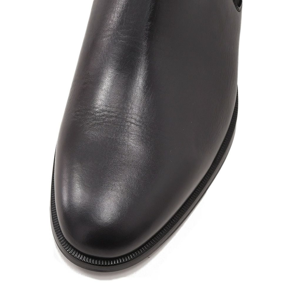 ボードインアンドランジBAUDOIN&LANGEサイドゴアブーツメンズチェルシーブーツWallBootsブラック黒カーフレザーラバーグリップレザーソール国内正規品でらでら公式ブランド