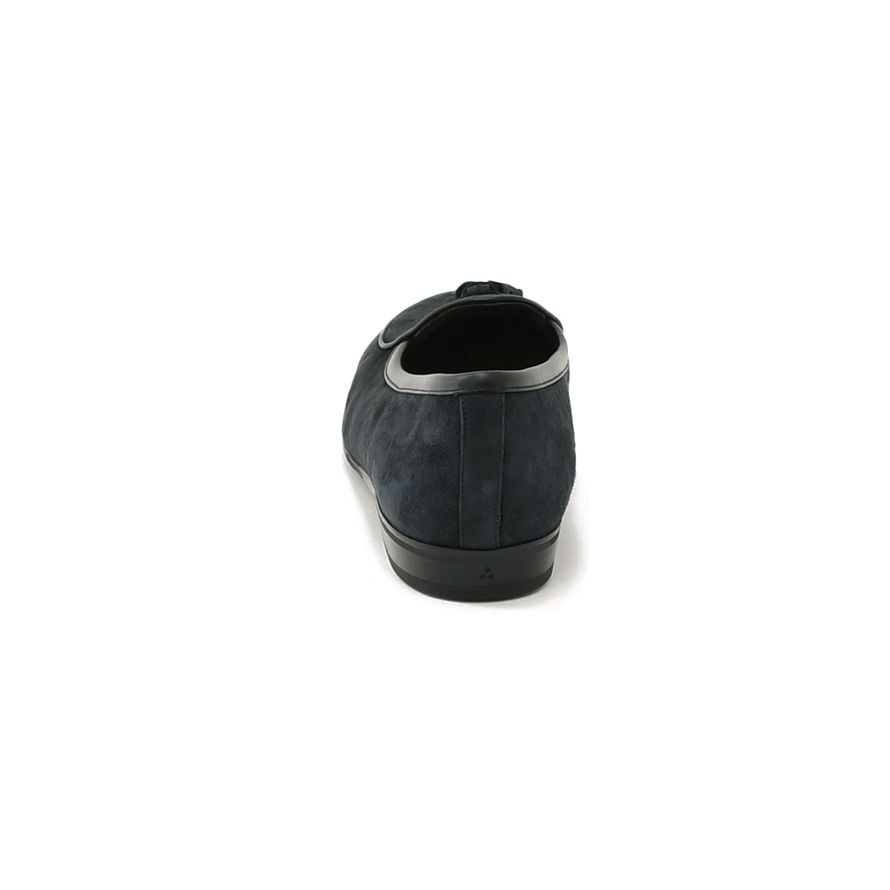 ボードインアンドランジBAUDOIN&LANGEタッセルローファーメンズベルジャンシューズSaganモデルClassicTasselsミッドナイトネイビー紺スエードレザーラバーソール国内正規品でらでら公式ブランド