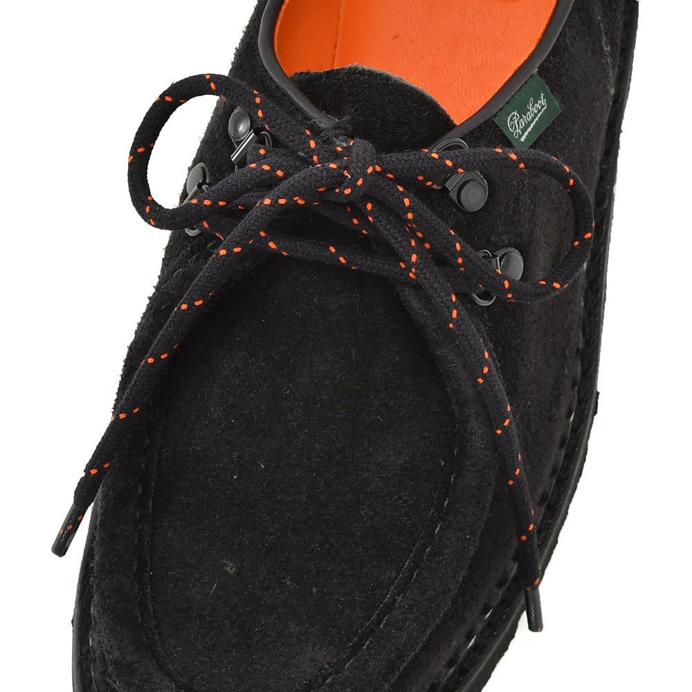 パラブーツPARABOOTチロリアンシューズメンズMICHAELANNEAUXミカエルアノーブラック黒鹿革スエードMARCHEラバーソールレースアップフランス製国内正規品でらでら公式ブランド