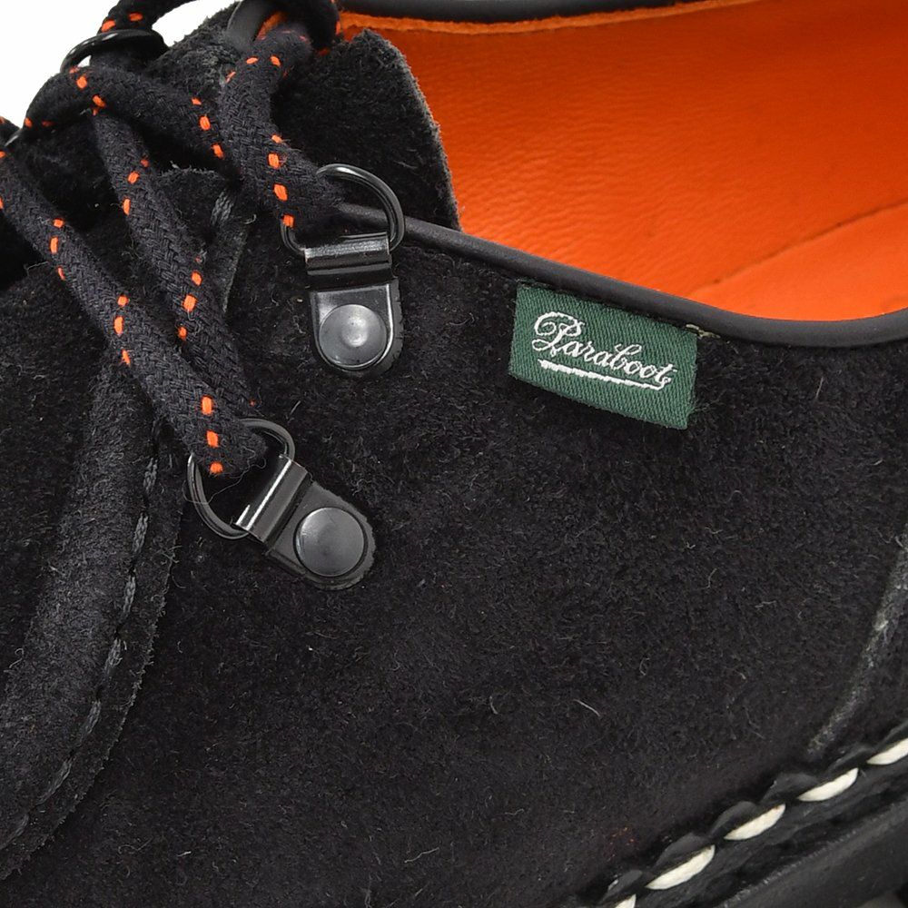 パラブーツPARABOOTチロリアンシューズメンズMICHAELANNEAUXミカエルアノーブラック黒鹿革スエードMARCHEラバーソールレースアップフランス製国内正規品でらでら公式ブランド