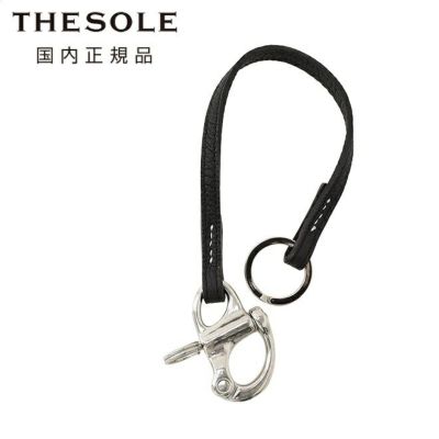 ザソールTHESOLEレザーキーホルダーメンズウォレットチェーンAPPESIブラック黒トリヨン・モーリスメタルパーツバッグアクセサリープレゼント国内正規品でらでら公式ブランド