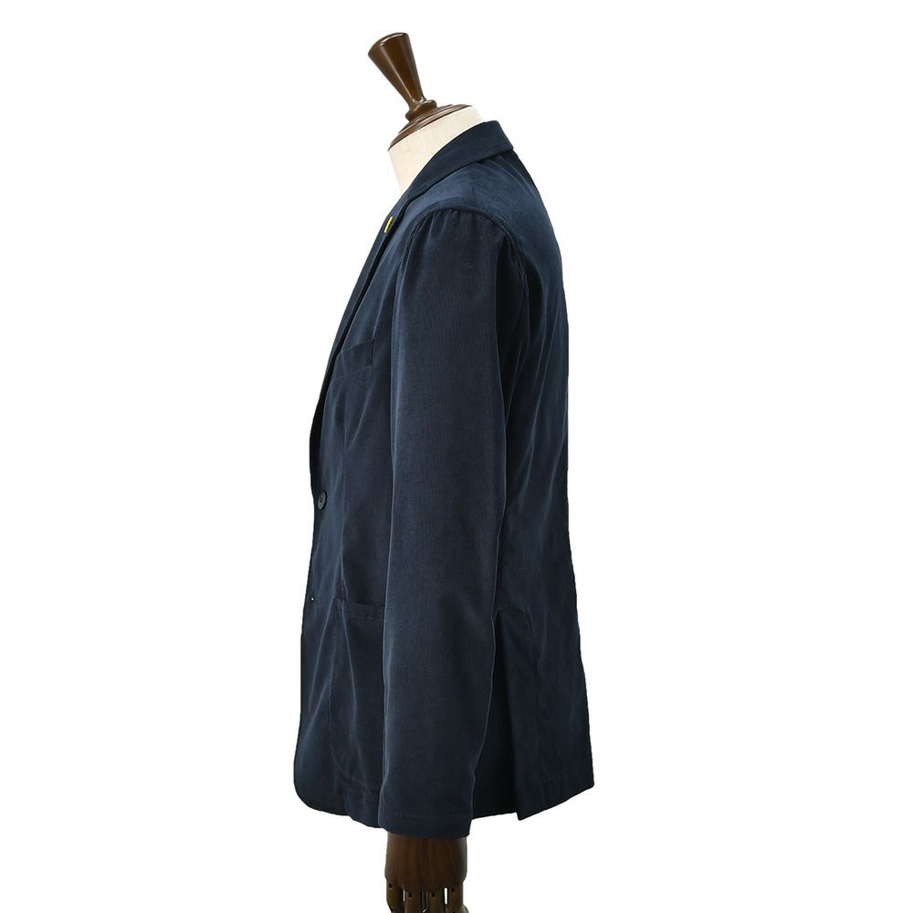 ジャンネットGIANNETTOシャツジャケットメンズCORALLOコラッロシリーズ細畝コーデュロイ生地ネイビー紺シングル2つ釦背抜き仕様イタリア製国内正規品でらでら公式ブランド