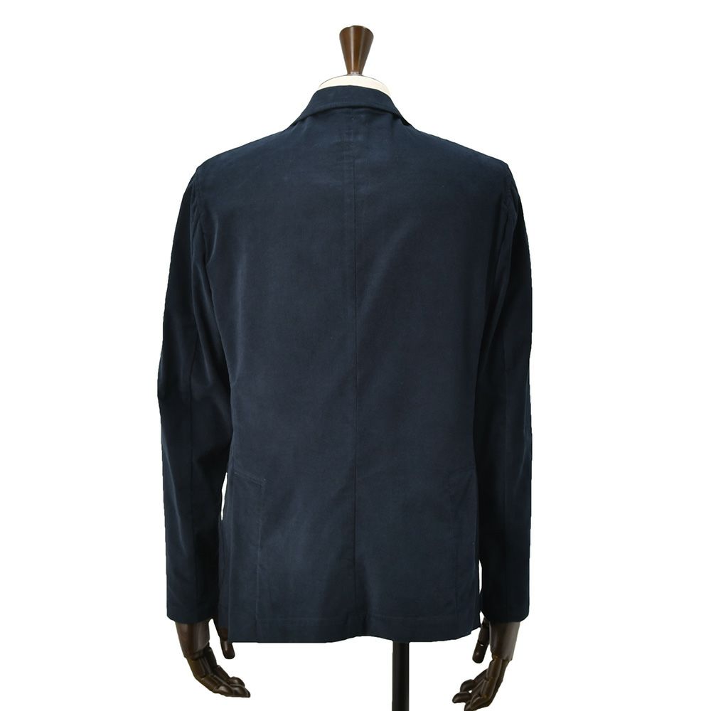 ジャンネットGIANNETTOシャツジャケットメンズCORALLOコラッロシリーズ細畝コーデュロイ生地ネイビー紺シングル2つ釦背抜き仕様イタリア製国内正規品でらでら公式ブランド