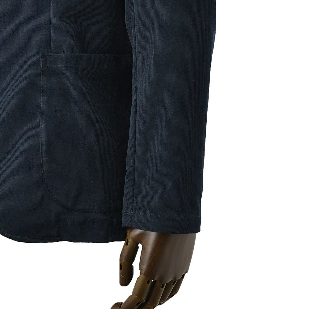 ジャンネットGIANNETTOシャツジャケットメンズCORALLOコラッロシリーズ細畝コーデュロイ生地ネイビー紺シングル2つ釦背抜き仕様イタリア製国内正規品でらでら公式ブランド