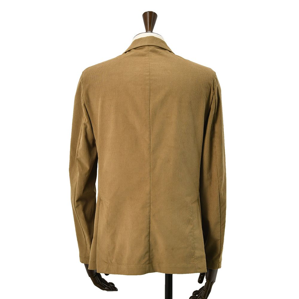 ジャンネットGIANNETTOシャツジャケットメンズCORALLOコラッロシリーズ細畝コーデュロイ生地ブラウン茶シングル2つ釦背抜き仕様イタリア製国内正規品でらでら公式ブランド