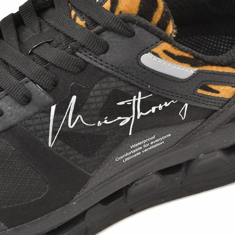 モイスルー360MOISTHROUGH360防水スニーカーメンズVENTIRISZBヴェンティリスリサイクルメッシュ素材ゼブラ柄ブラック×ゴールド通気防水機能搭載レースアップシューズでらでら公式ブランド