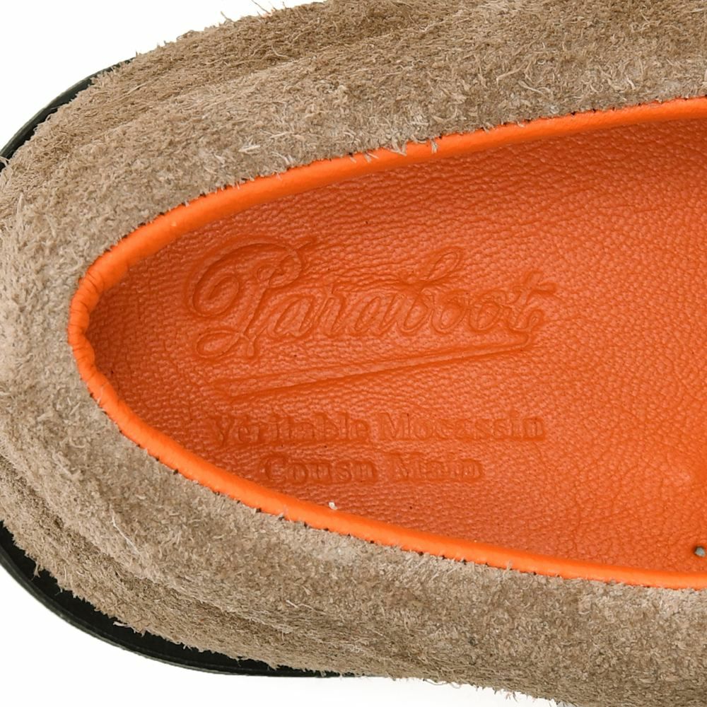 パラブーツPARABOOTUチップシューズメンズモカシンTHIERSティエールカーフスエードグレージュJANNUSOLEジャンヌソールレースアップシューズ国内正規品でらでら公式ブランド