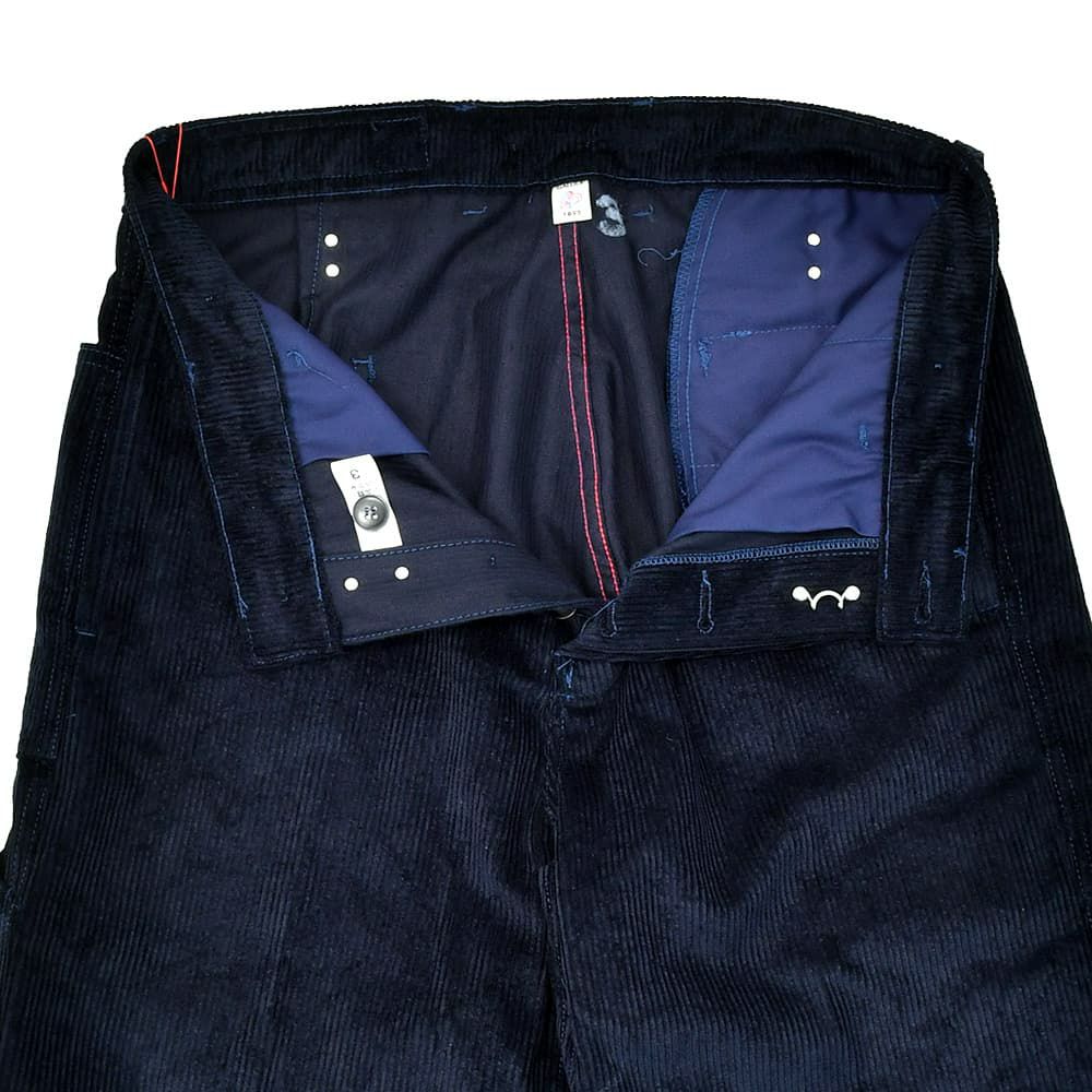 ルトラヴァイユールガリスLETRAVAILLEURGALLICEワークパンツメンズコーデュロイパンツLEPANTALONコットンリネンネイビー紺バックアジャスタールーズシルエット国内正規品でらでら公式ブランド