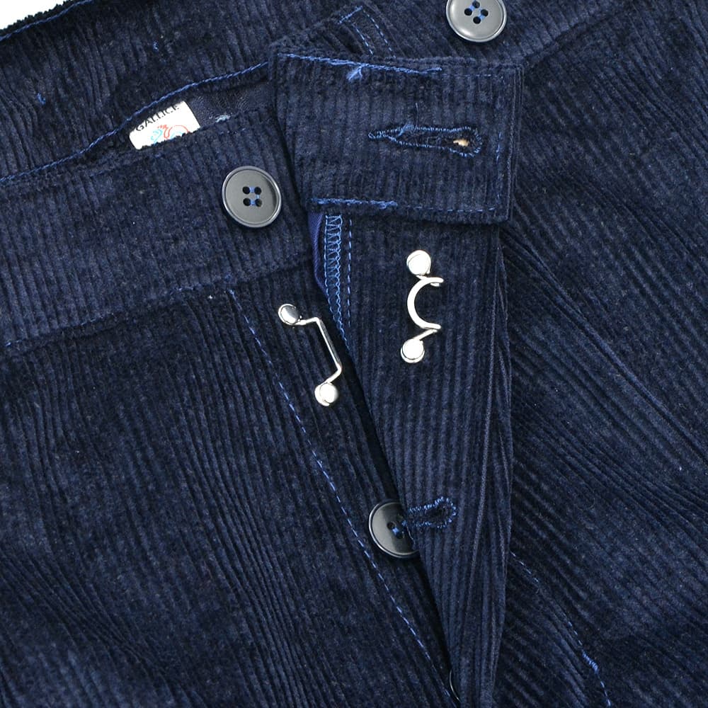 ルトラヴァイユールガリスLETRAVAILLEURGALLICEワークパンツメンズコーデュロイパンツLEPANTALONコットンリネンネイビー紺バックアジャスタールーズシルエット国内正規品でらでら公式ブランド