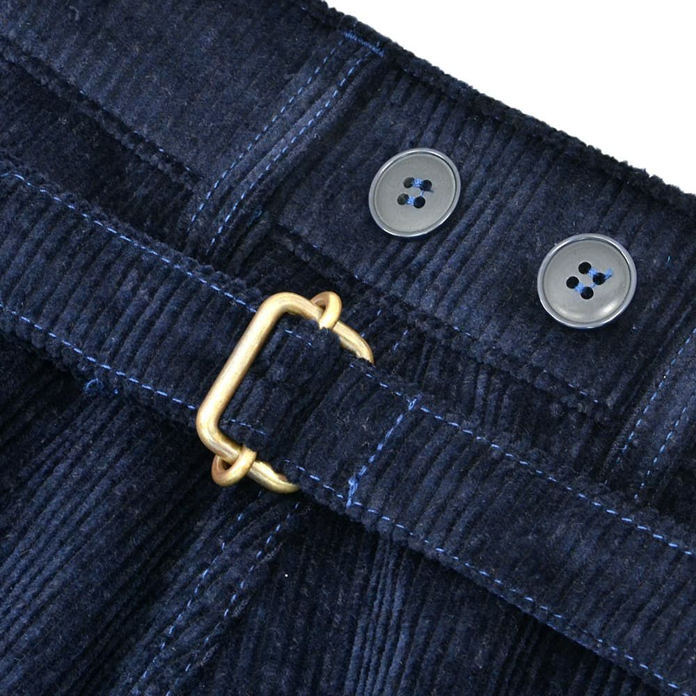 ルトラヴァイユールガリスLETRAVAILLEURGALLICEワークパンツメンズコーデュロイパンツLEPANTALONコットンリネンネイビー紺バックアジャスタールーズシルエット国内正規品でらでら公式ブランド