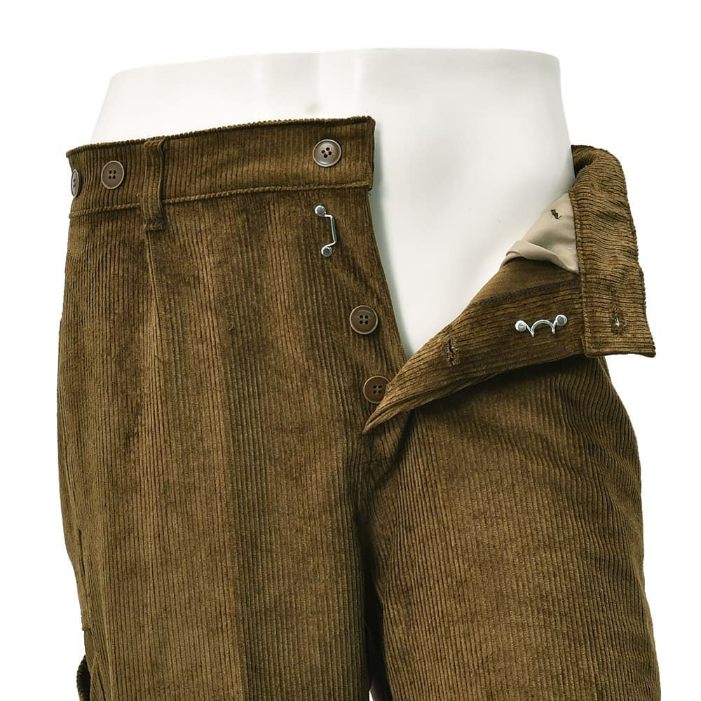 ルトラヴァイユールガリスLETRAVAILLEURGALLICEワークパンツメンズコーデュロイパンツLEPANTALONコットンリネンブラウン茶バックアジャスタールーズシルエット国内正規品でらでら公式ブランド