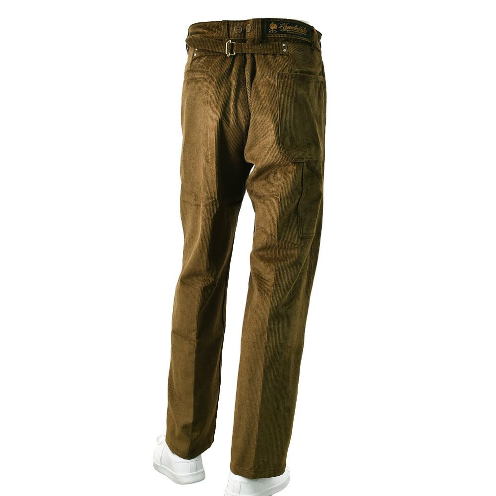 ルトラヴァイユールガリスLETRAVAILLEURGALLICEワークパンツメンズコーデュロイパンツLEPANTALONコットンリネンブラウン茶バックアジャスタールーズシルエット国内正規品でらでら公式ブランド