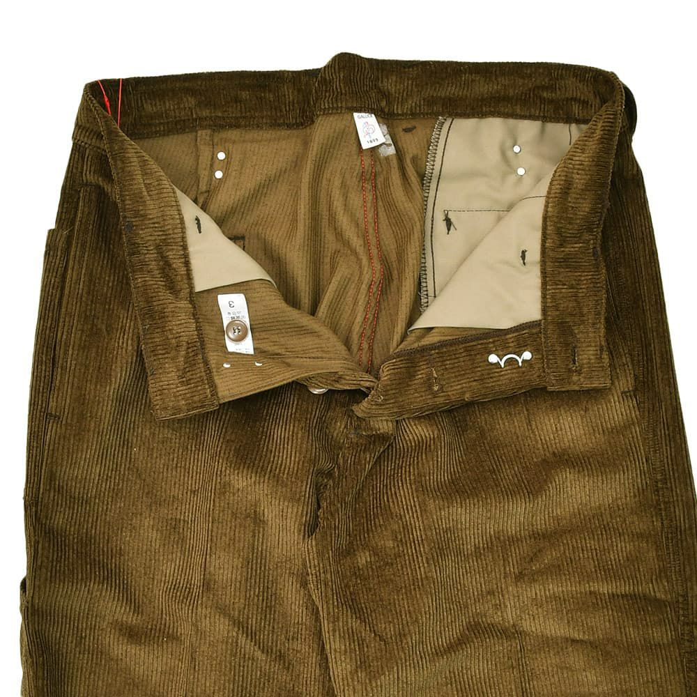 ルトラヴァイユールガリスLETRAVAILLEURGALLICEワークパンツメンズコーデュロイパンツLEPANTALONコットンリネンブラウン茶バックアジャスタールーズシルエット国内正規品でらでら公式ブランド