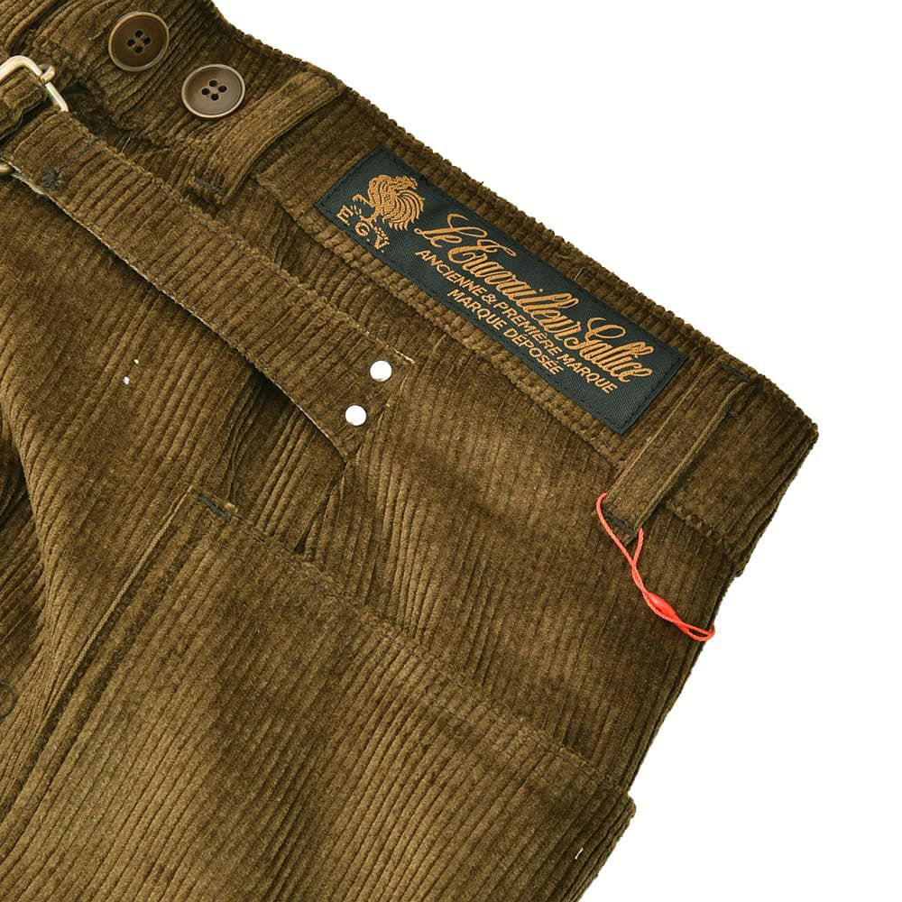 ルトラヴァイユールガリスLETRAVAILLEURGALLICEワークパンツメンズコーデュロイパンツLEPANTALONコットンリネンブラウン茶バックアジャスタールーズシルエット国内正規品でらでら公式ブランド
