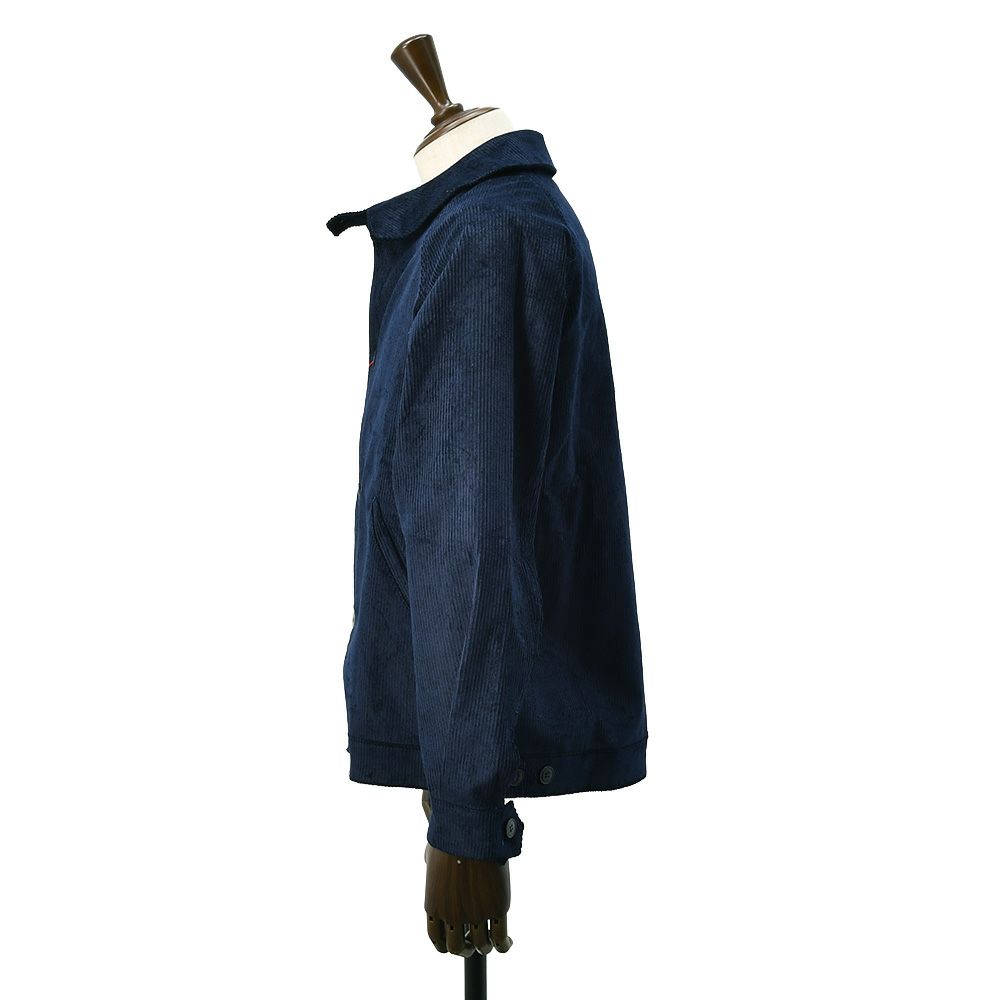 ルトラヴァイユールガリスLETRAVAILLEURGALLICEワークジャケットメンズコーデュロイブルゾンLEBLOUSONRAIEコットンリネンネイビー紺ラグランスリーブ裾アジャスター国内正規品でらでら公式ブランド