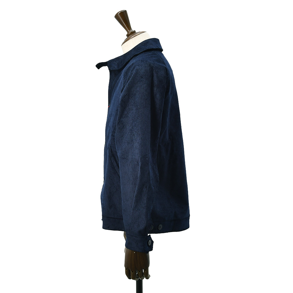 ルトラヴァイユールガリスLETRAVAILLEURGALLICEワークジャケットメンズコーデュロイブルゾンLEBLOUSONRAIEコットンリネンネイビー紺ラグランスリーブ裾アジャスター国内正規品でらでら公式ブランド