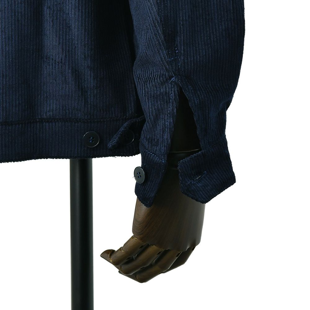 ルトラヴァイユールガリスLETRAVAILLEURGALLICEワークジャケットメンズコーデュロイブルゾンLEBLOUSONRAIEコットンリネンネイビー紺ラグランスリーブ裾アジャスター国内正規品でらでら公式ブランド
