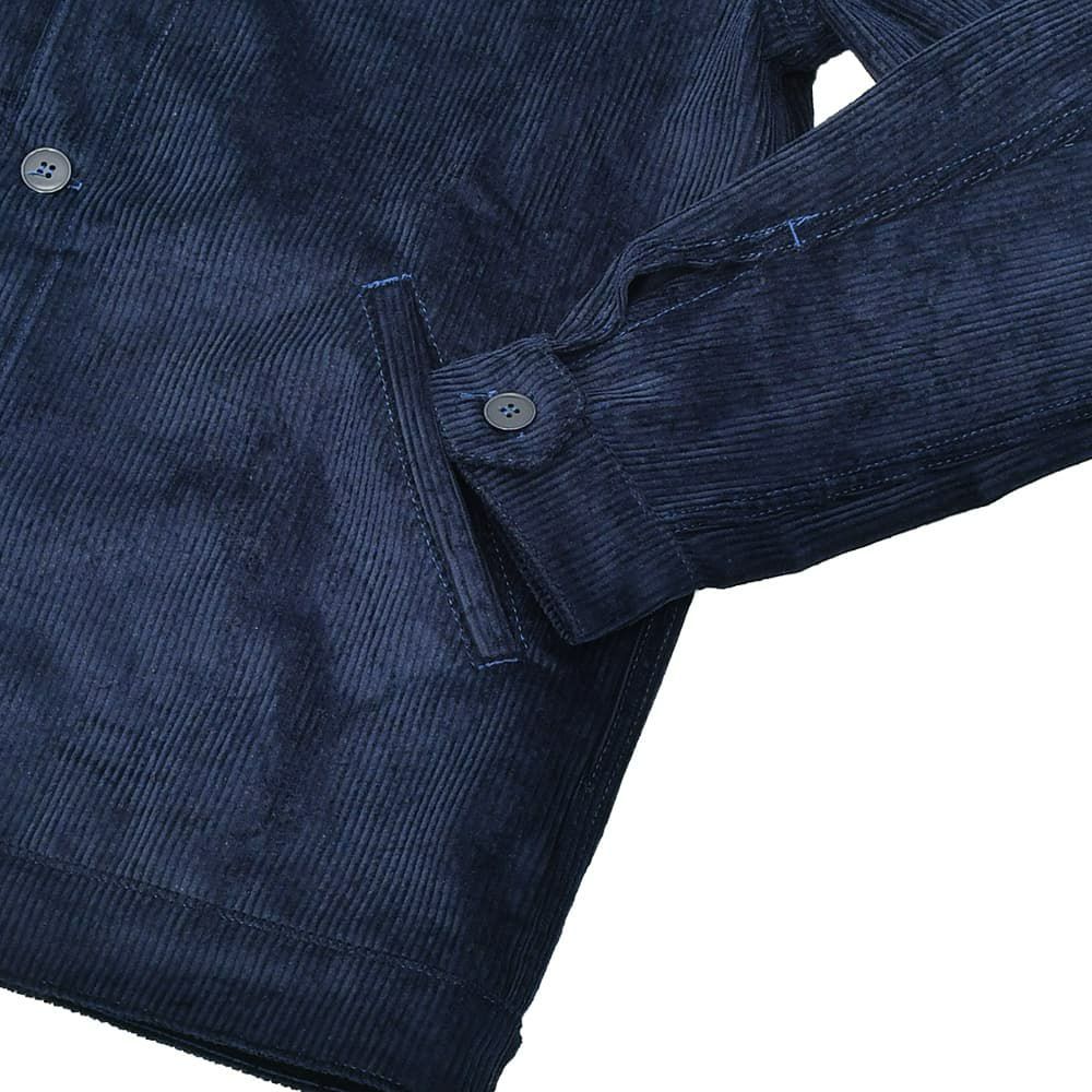 ルトラヴァイユールガリスLETRAVAILLEURGALLICEワークジャケットメンズコーデュロイブルゾンLEBLOUSONRAIEコットンリネンネイビー紺ラグランスリーブ裾アジャスター国内正規品でらでら公式ブランド