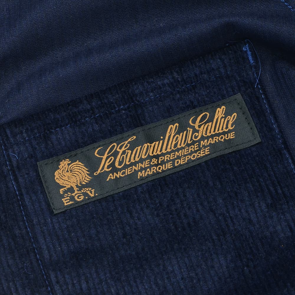 ルトラヴァイユールガリスLETRAVAILLEURGALLICEワークジャケットメンズコーデュロイブルゾンLEBLOUSONRAIEコットンリネンネイビー紺ラグランスリーブ裾アジャスター国内正規品でらでら公式ブランド