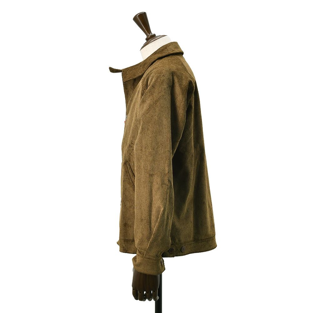 ルトラヴァイユールガリスLETRAVAILLEURGALLICEワークジャケットメンズコーデュロイブルゾンLEBLOUSONRAIEコットンリネンブラウン茶ラグランスリーブ裾アジャスター国内正規品でらでら公式ブランド