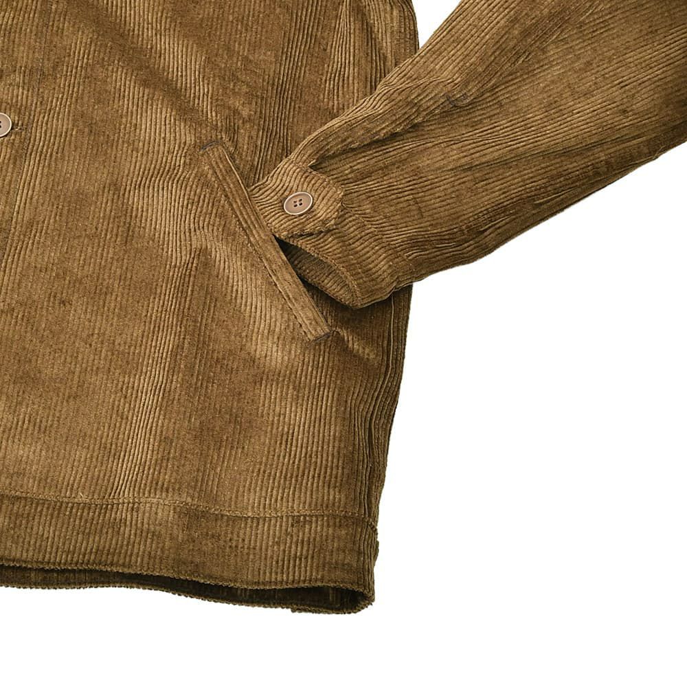 ルトラヴァイユールガリスLETRAVAILLEURGALLICEワークジャケットメンズコーデュロイブルゾンLEBLOUSONRAIEコットンリネンブラウン茶ラグランスリーブ裾アジャスター国内正規品でらでら公式ブランド