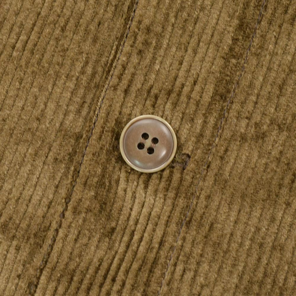 ルトラヴァイユールガリスLETRAVAILLEURGALLICEワークジャケットメンズコーデュロイブルゾンLEBLOUSONRAIEコットンリネンブラウン茶ラグランスリーブ裾アジャスター国内正規品でらでら公式ブランド