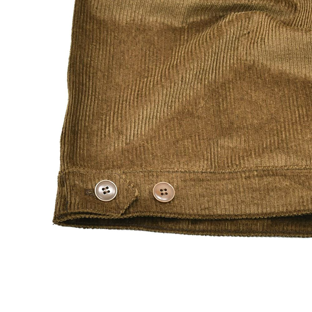 ルトラヴァイユールガリスLETRAVAILLEURGALLICEワークジャケットメンズコーデュロイブルゾンLEBLOUSONRAIEコットンリネンブラウン茶ラグランスリーブ裾アジャスター国内正規品でらでら公式ブランド