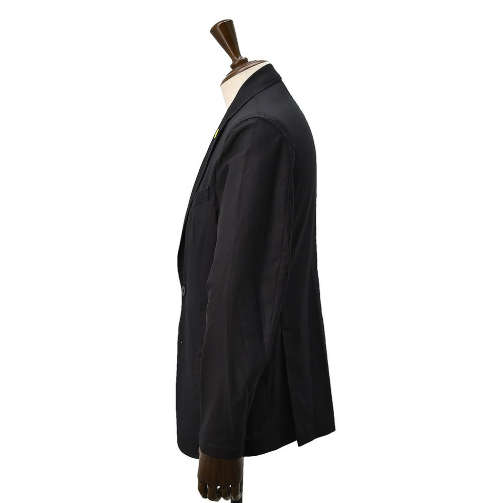 ジャンネットGIANNETTOシャツジャケットメンズCORALLOコラッロシリーズコットンツイル生地ブラック黒シングル2つ釦背抜き仕様イタリア製国内正規品でらでら公式ブランド