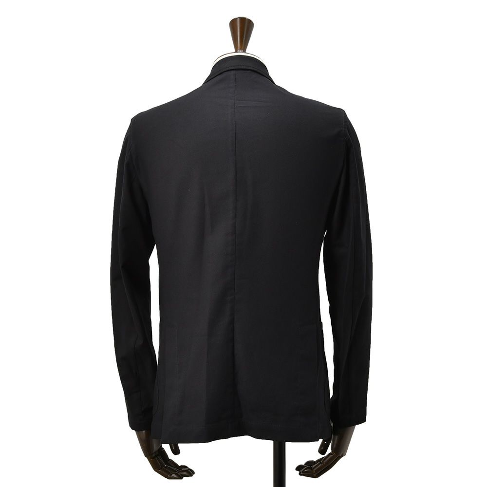 ジャンネットGIANNETTOシャツジャケットメンズCORALLOコラッロシリーズコットンツイル生地ブラック黒シングル2つ釦背抜き仕様イタリア製国内正規品でらでら公式ブランド
