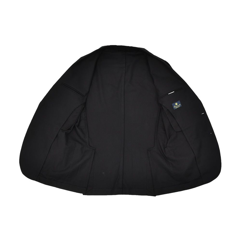 ジャンネットGIANNETTOシャツジャケットメンズCORALLOコラッロシリーズコットンツイル生地ブラック黒シングル2つ釦背抜き仕様イタリア製国内正規品でらでら公式ブランド