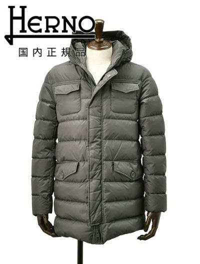 未使用 タグ付 L ヘルノ ポーラテック シャモニー ダウンコート グレー 48 ヘルノ HERNO ダウンジャケット メンズ POLAR-TECH ポーラテック