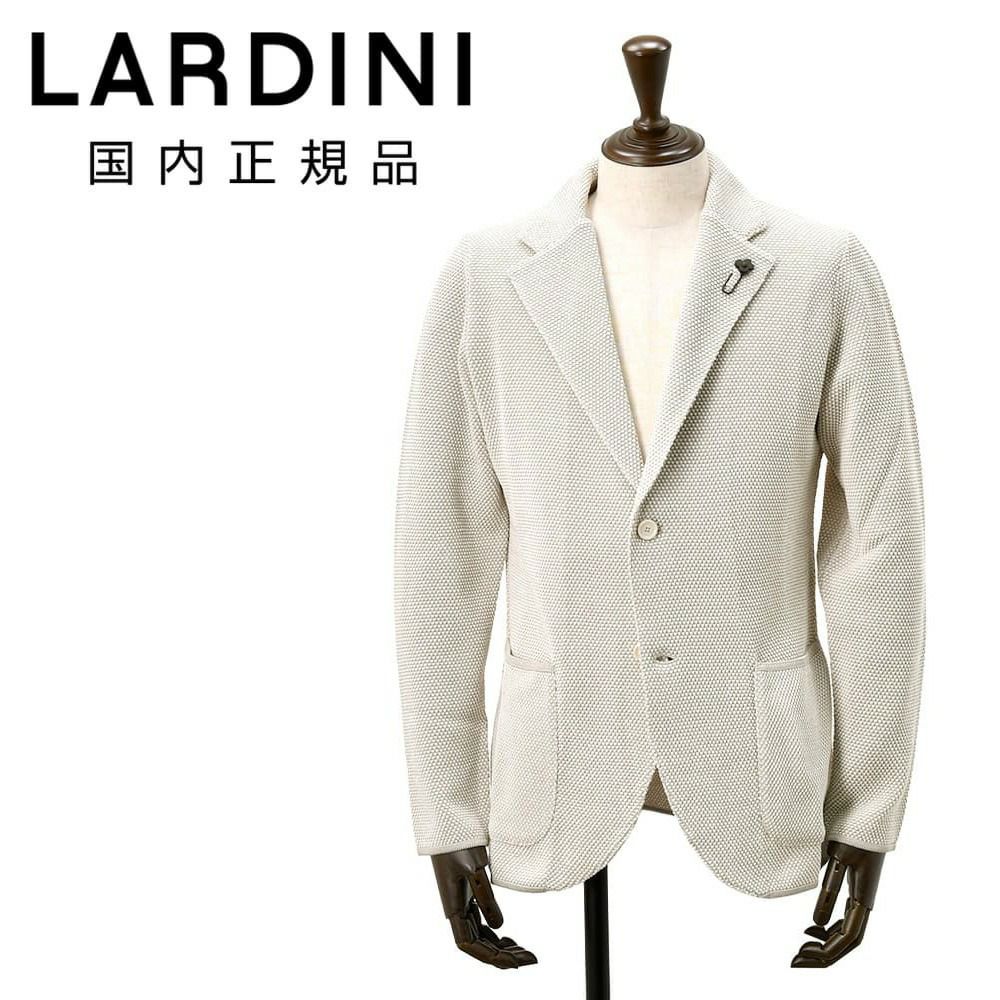 ラルディーニ LARDINI ニットジャケット メンズ 2つ釦シングルフロント