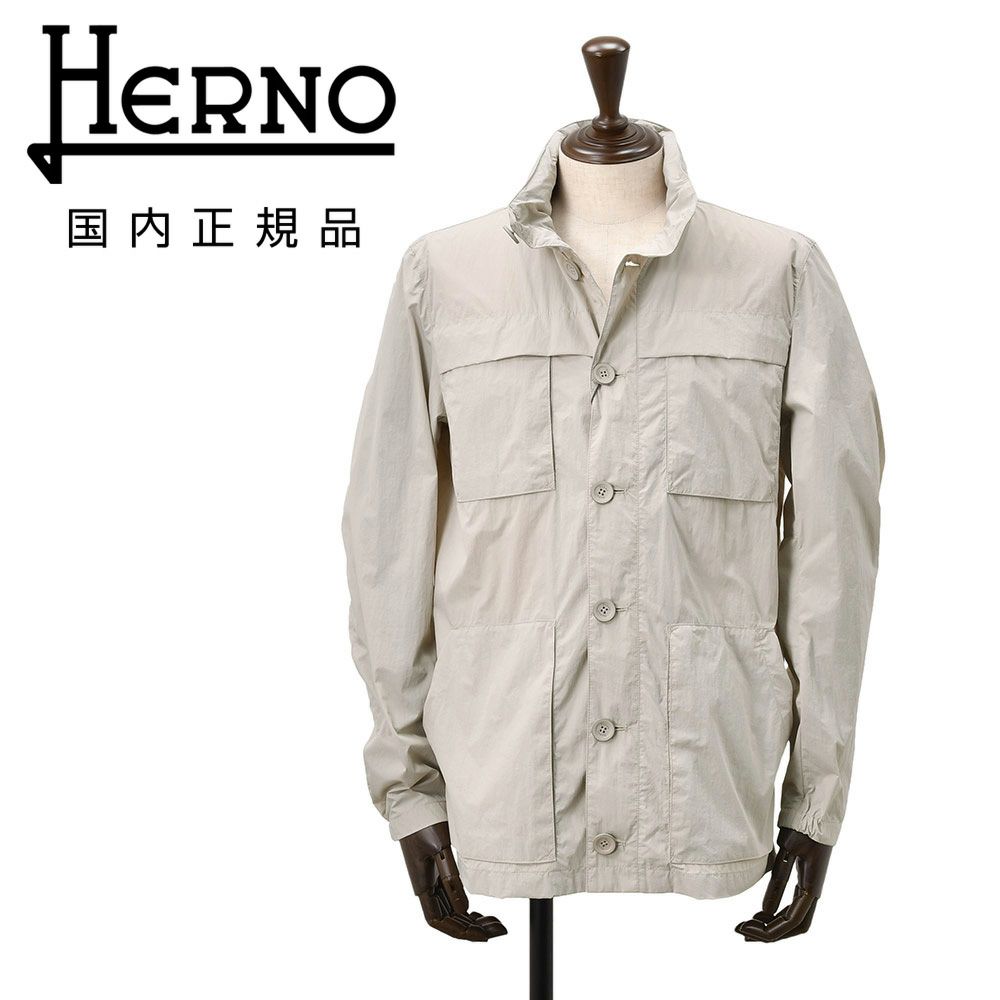 定価14万新品未使用❗️ヘルノHERNO m65 m-65 オリーブ　52アスペジ ヘルノ / HERNO / M65型 ジャケット / 超軽量ナイロン / 撥水